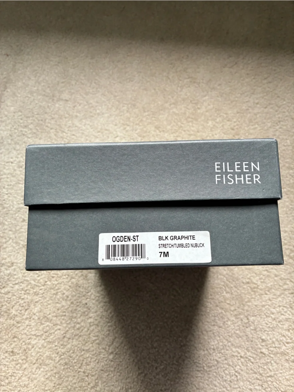 Eileen Fisher Ogden Black Stretch Nubuck Wedge Bootie Women’s 7M